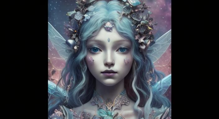 Porcelain Fairy Goddess in Surreal Realm
