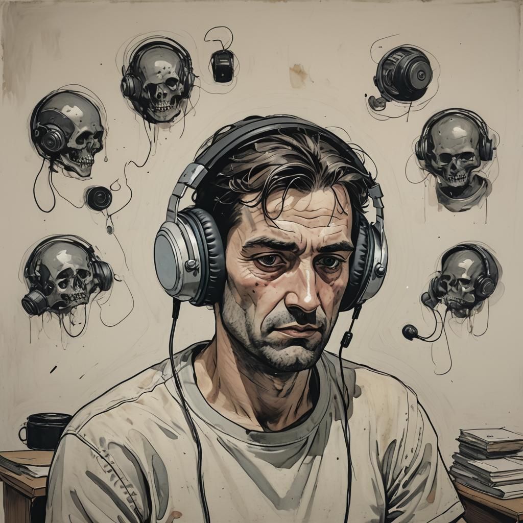 Disturbing Psychiatric Scene in Cinematic Style