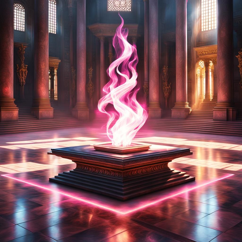 Pink flame of adoration