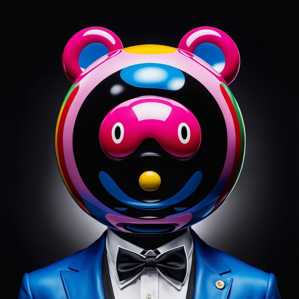 Mr. Dob Walks: A Maximalist Photorealistic Street Scene