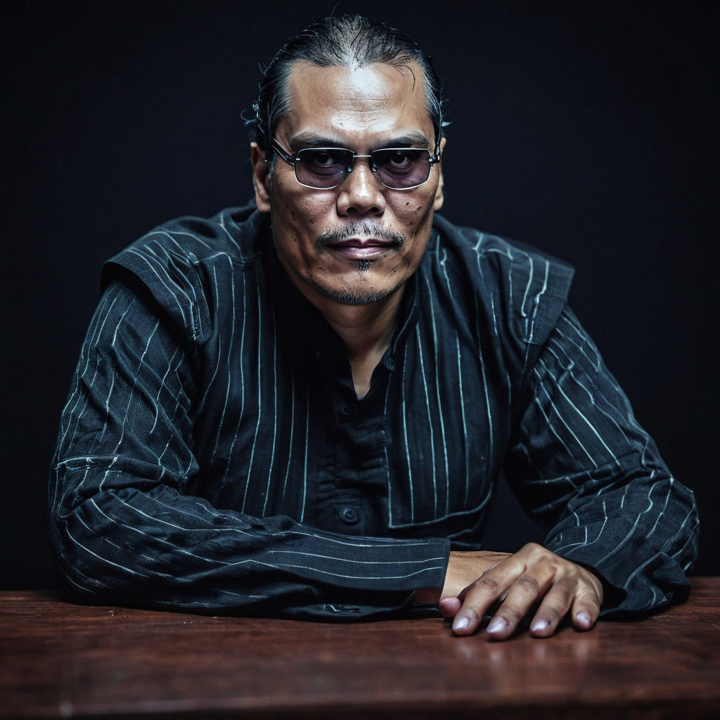 Epic Portrait of a Jedi Knight in Neon Hues