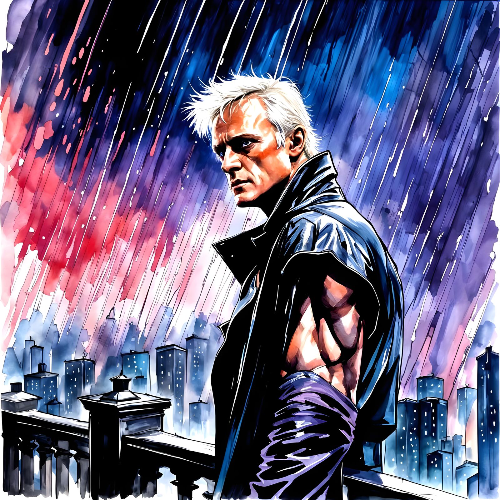 Rutger Hauer as Roy Batty Speedpaint
