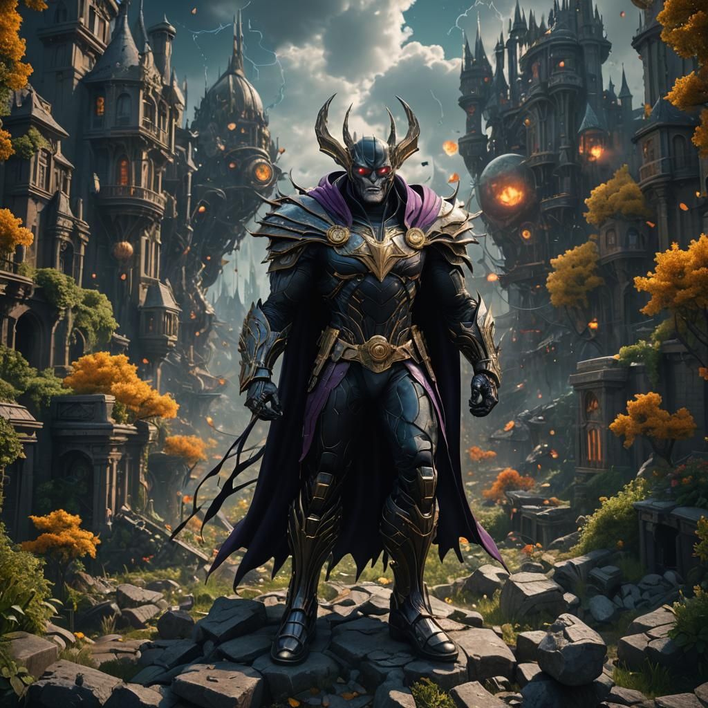 May as Super Villain: Detailed Matte Painting