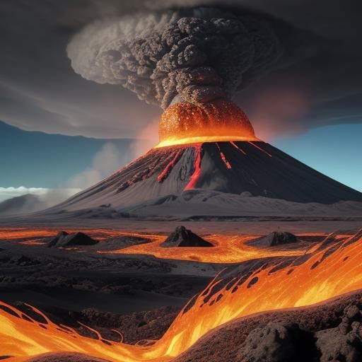 Iceland Mega-Volcano Eruption: Comic Book Style