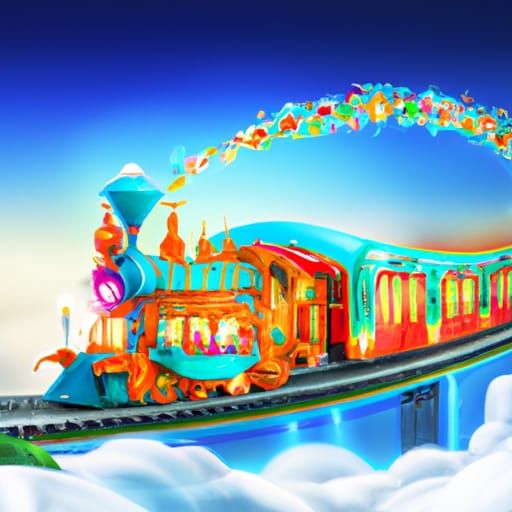 Fantasy Flying Dream Train