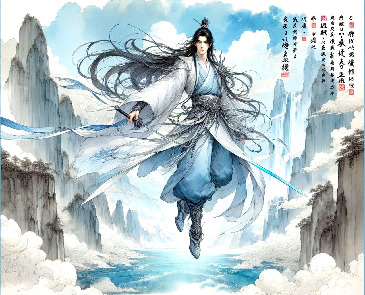 Flying Immortal Painting