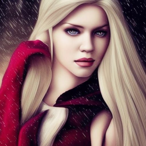 Blonde Snow White: Hyperdetailed Artstation Portrait