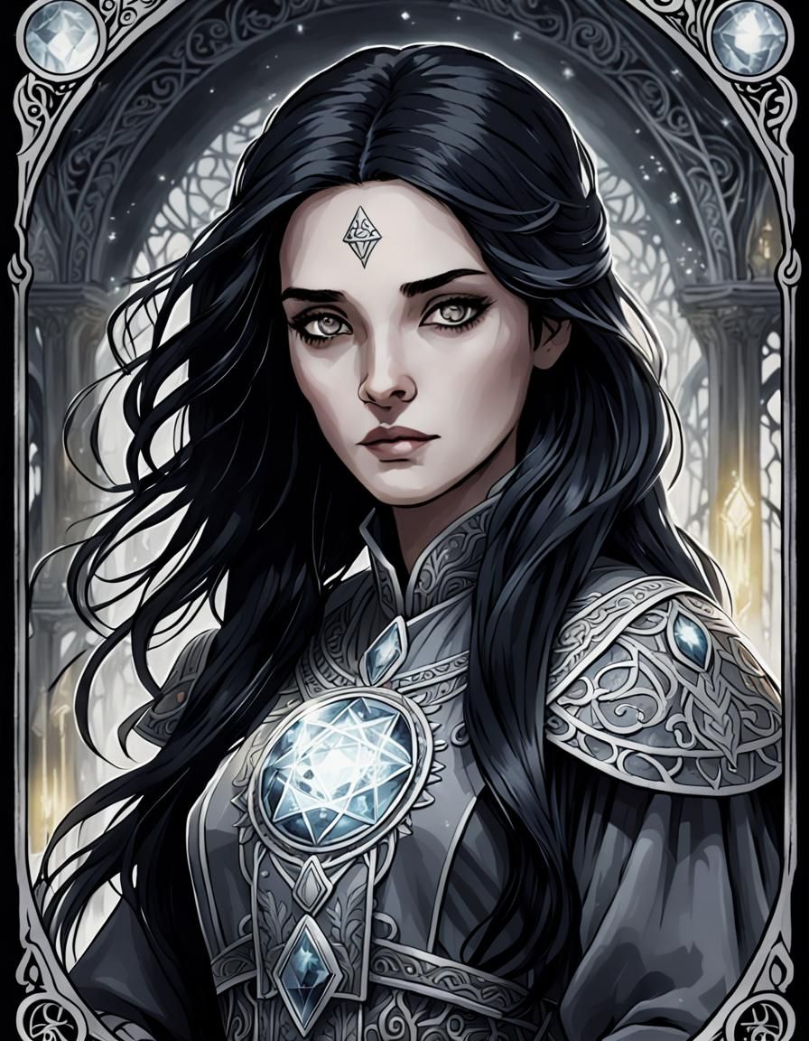 Tarot Card of Evelyn, Seer of Song