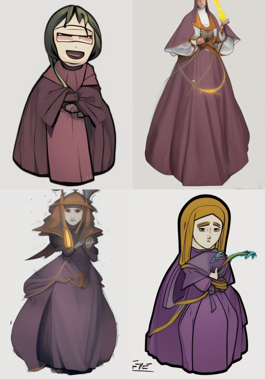 Hyperdetailed Nun Concept Art in Unreal Engine 5
