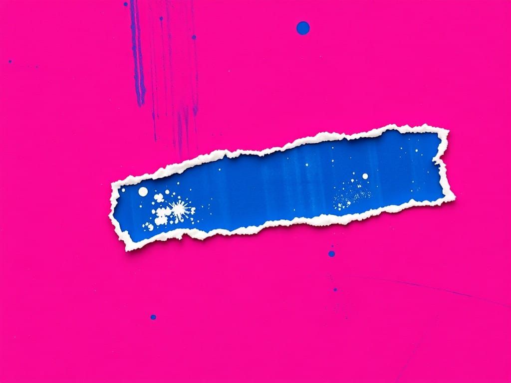 Abstract Stamp Tear in Ultraminimal Style