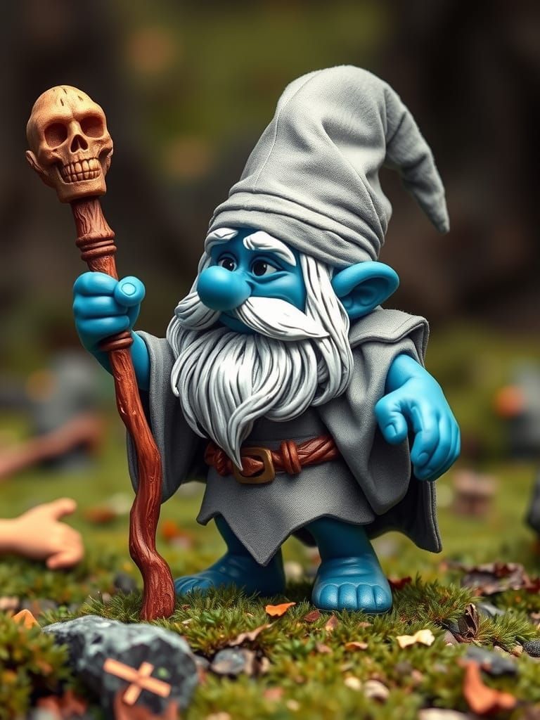 Gandalf the Smurf: A Mystical Fusion