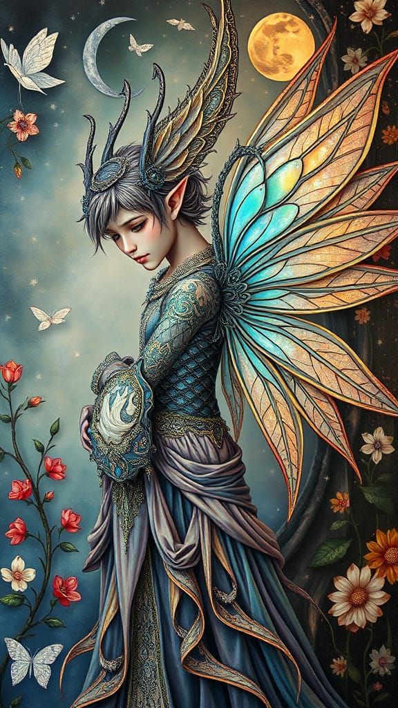 Organically Grown Fae Tim Burton complementary colors cool c...