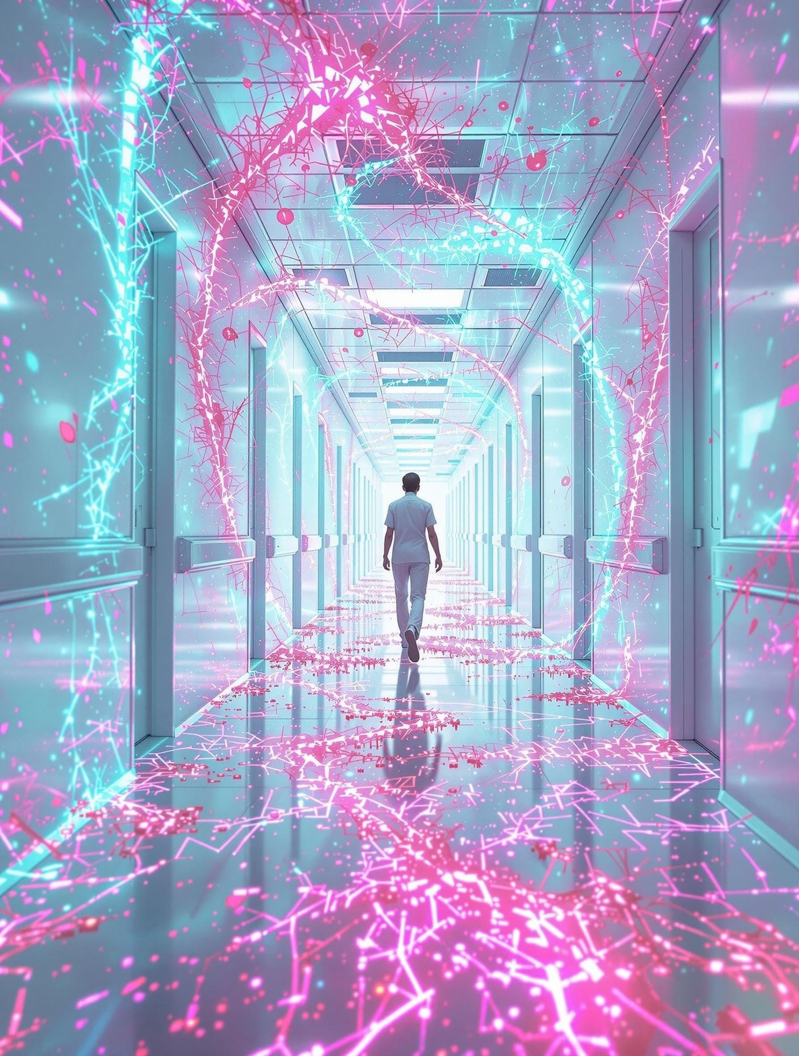 Fractal Pathogens in Infinite Overlit Hospital Corridors