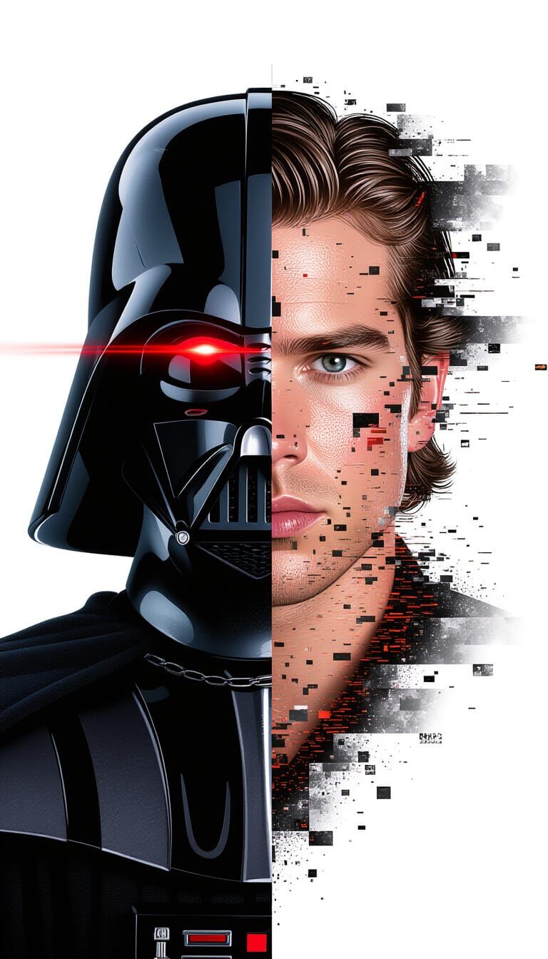Anakin Skywalker's Fractured Identity as Cyberpunk Darth Vad...