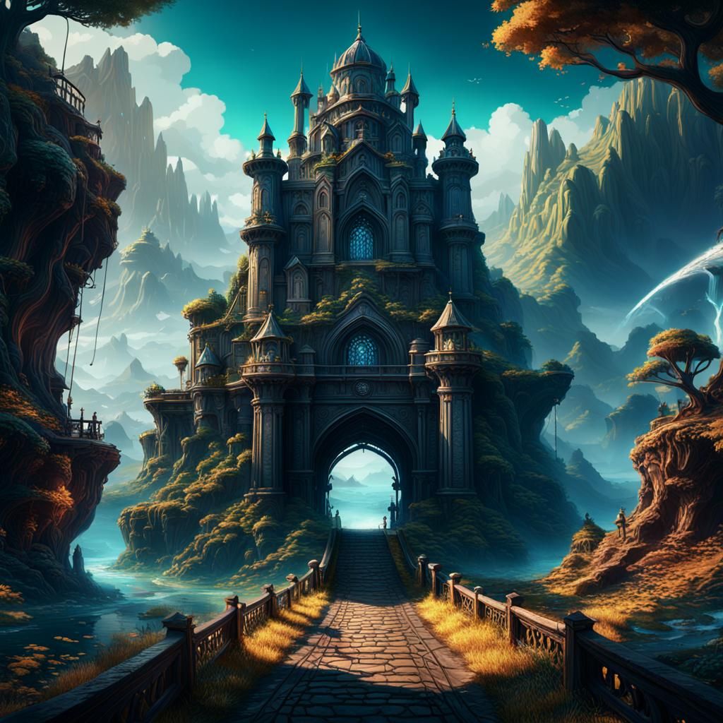 Fantastical Journey in Detailed Matte Painting