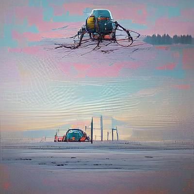 Bleak Wasteland Landscape