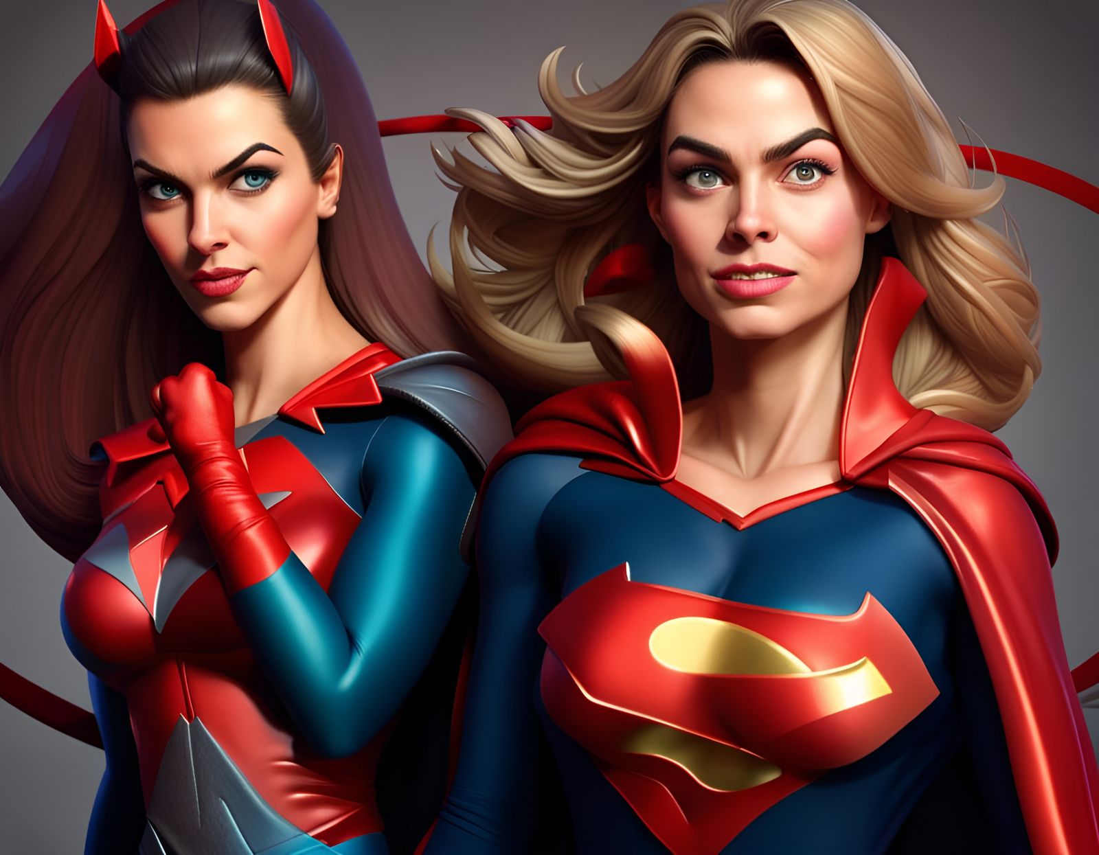 Superhero Trio in Pixar-Inspired 3D Art