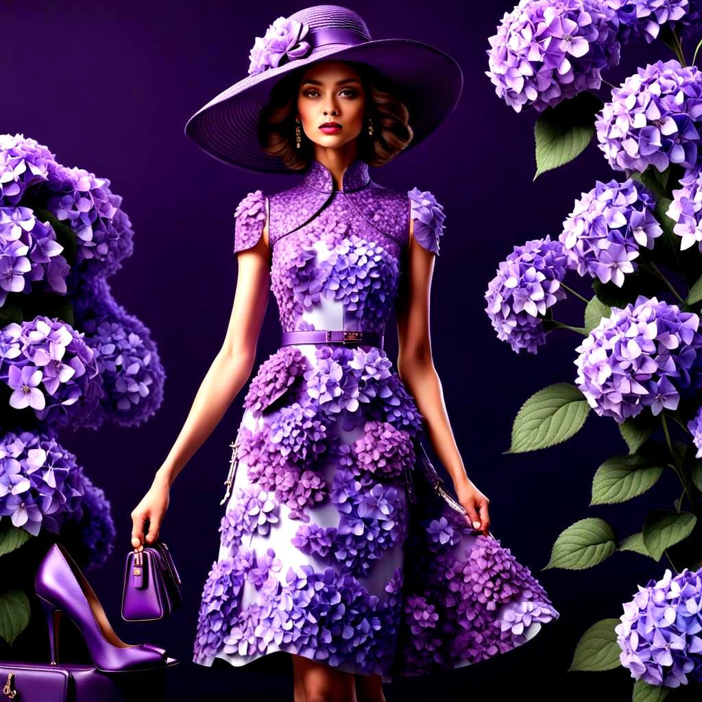 Purple Fashion: A Stunning 3D Render
