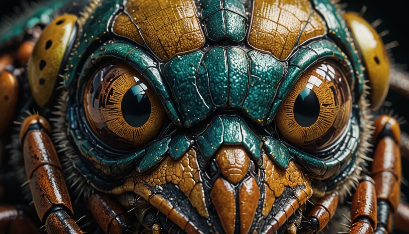 Detailed Insect Eye Macro Photography