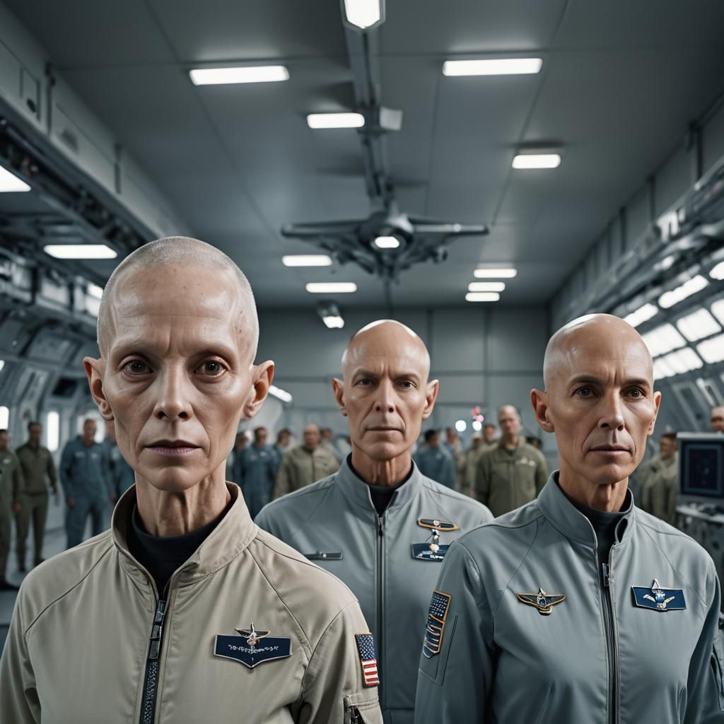 Ethereal Alien Portrait in Studio Lighting