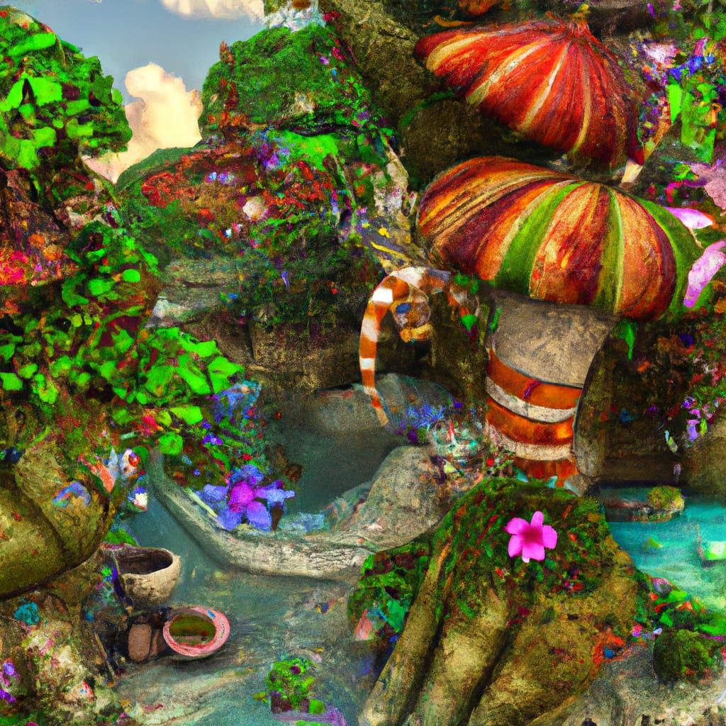 Fantasy Arboretum of Natural Materials