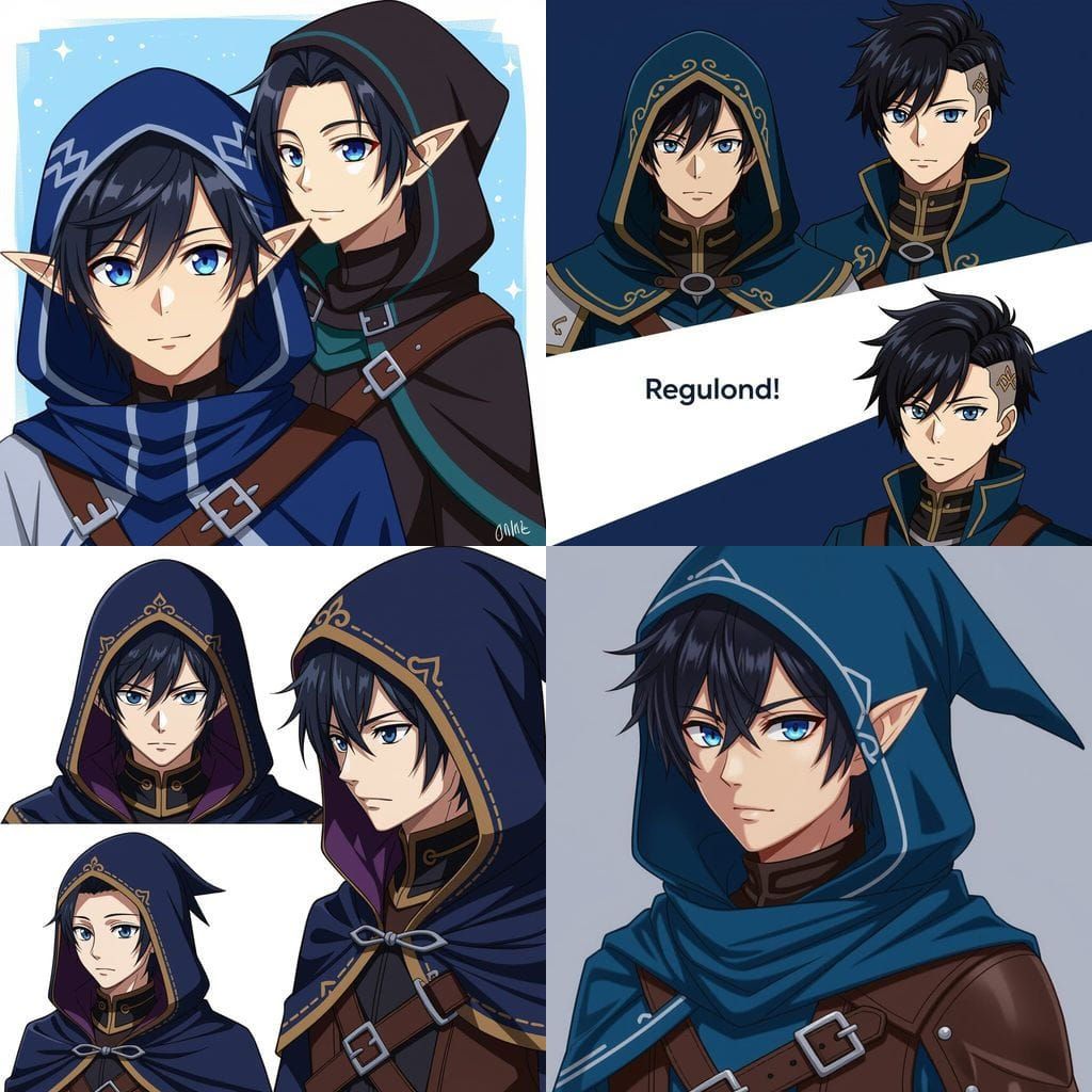 Anime Style Elf Rogue with Hood