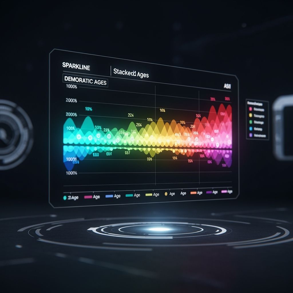 Holographic Infographic of Demographic Age Groups