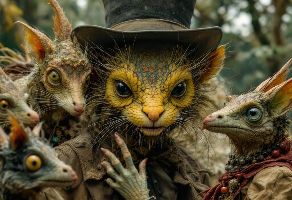 Hyperrealistic City Dance Inspired by Durer and Bosch