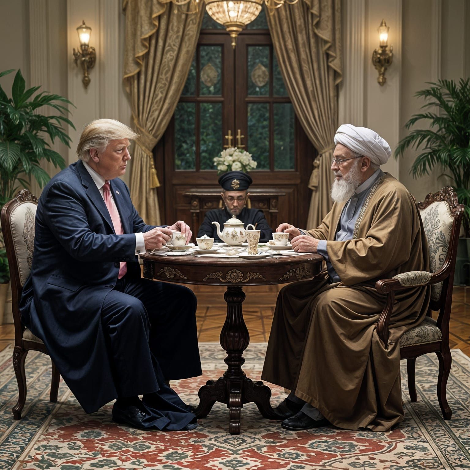Trump and Ayatollah Meet for Tea
