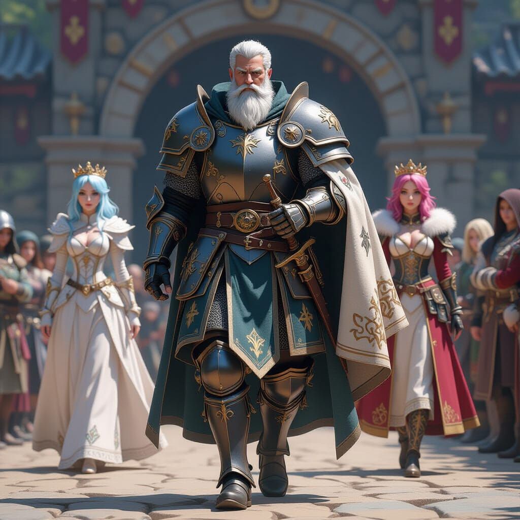 Knights of Blunt Hollow: 3D Anime Art