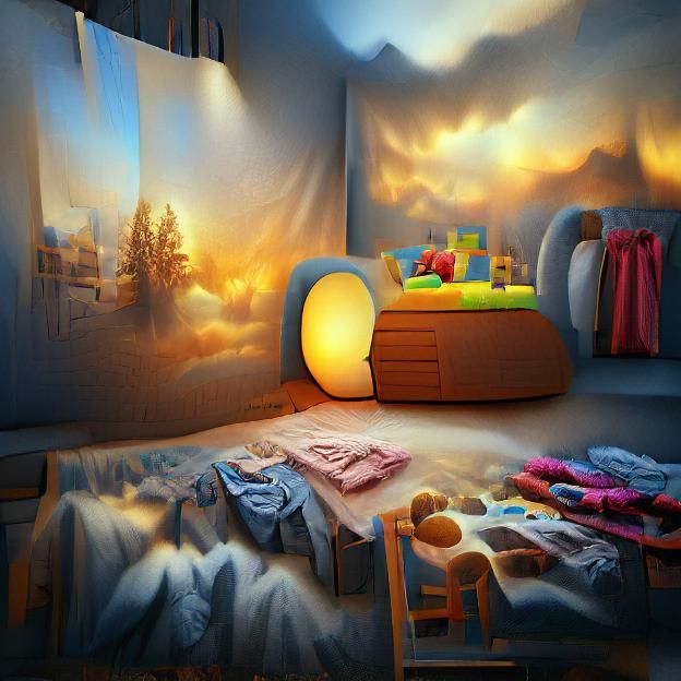 Cozy Child's Bedroom in Hyperrealistic 3D