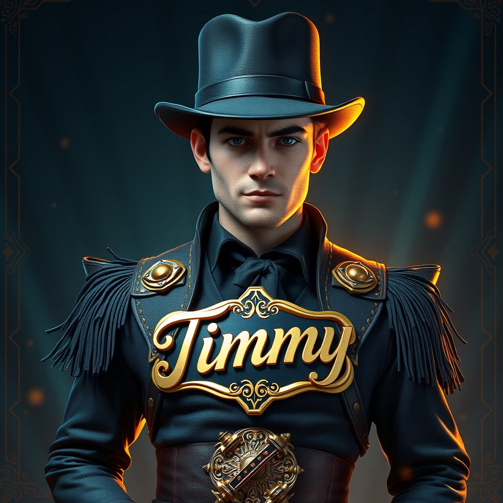 Steampunk Gentleman with Bowler Hat, Matte Painting