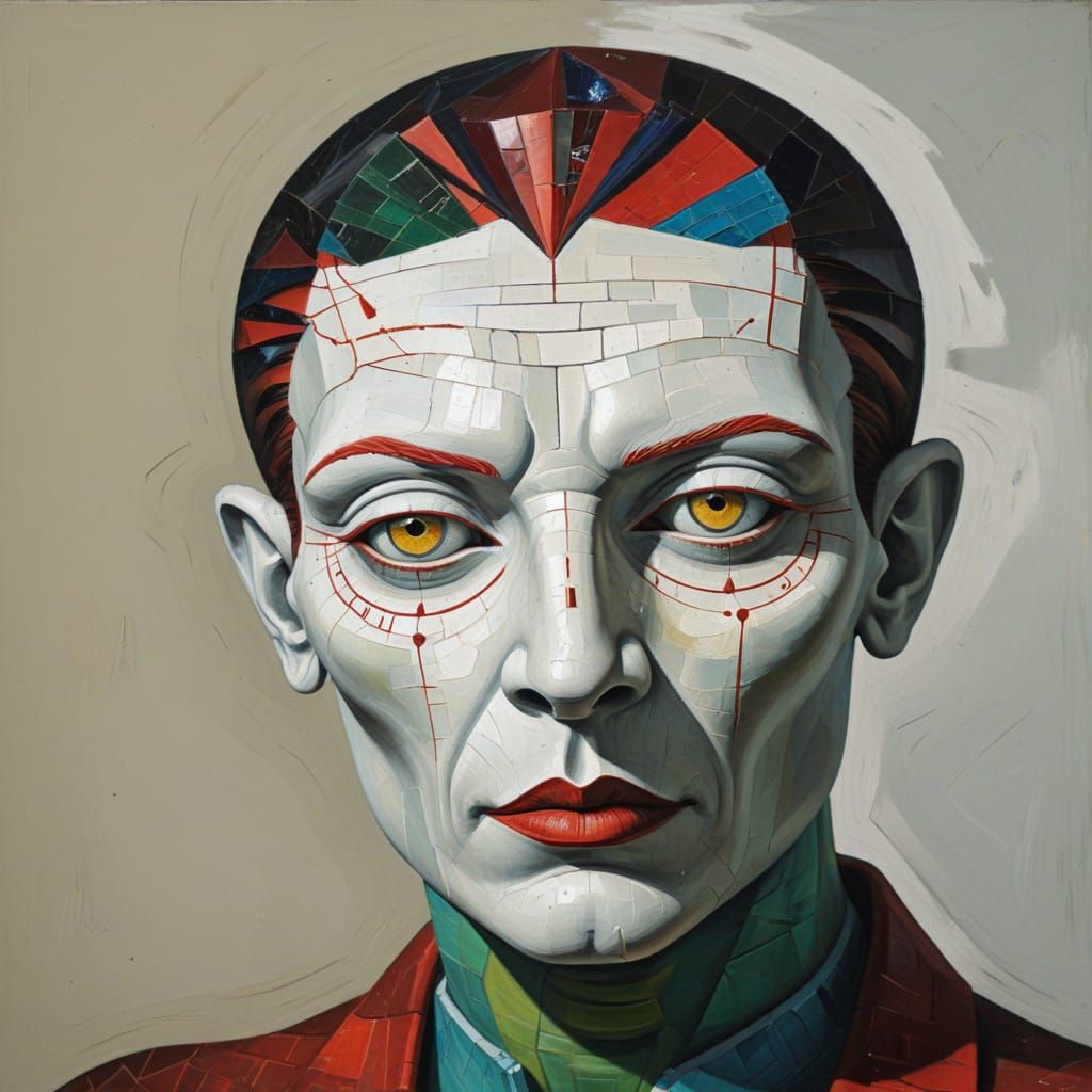 Surreal Sphinx Masterpiece in Hieronymus Bosch Style