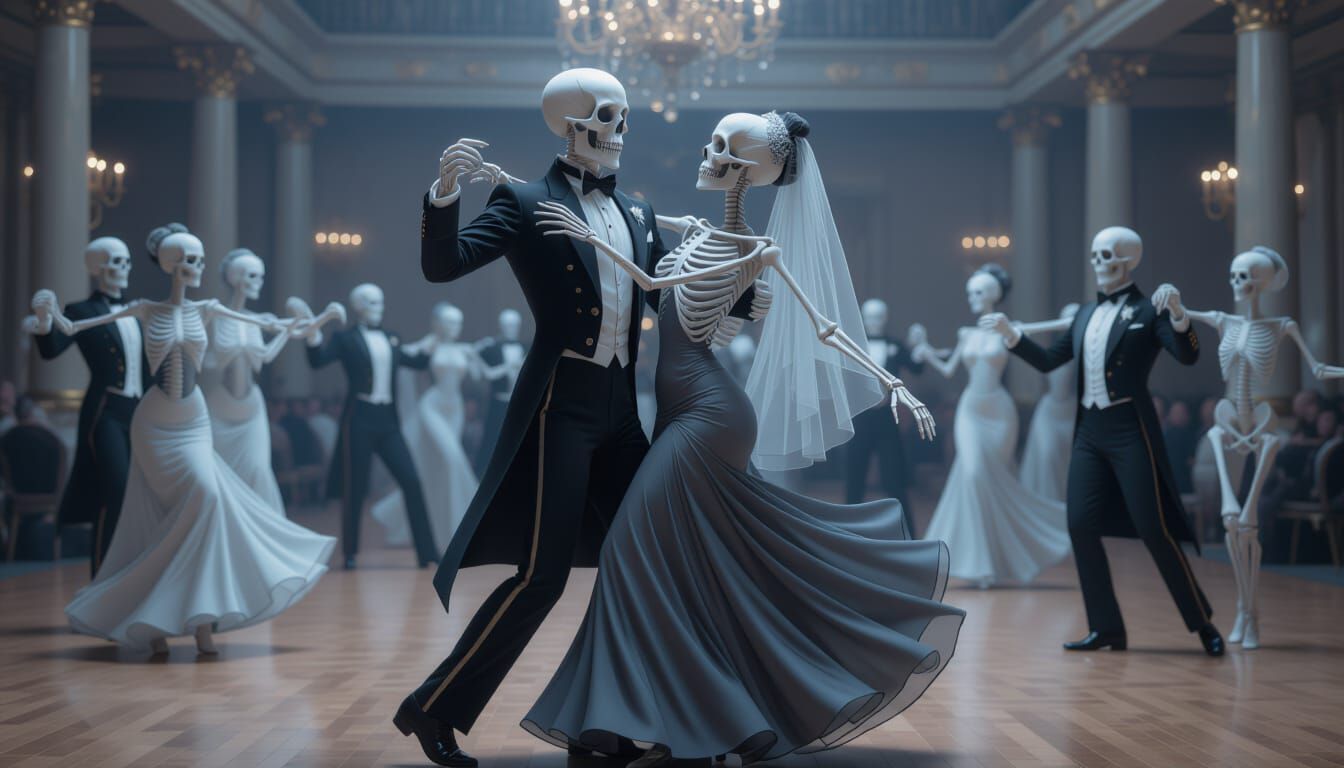 Spectral Ballroom Dance of Elegant Skeletons