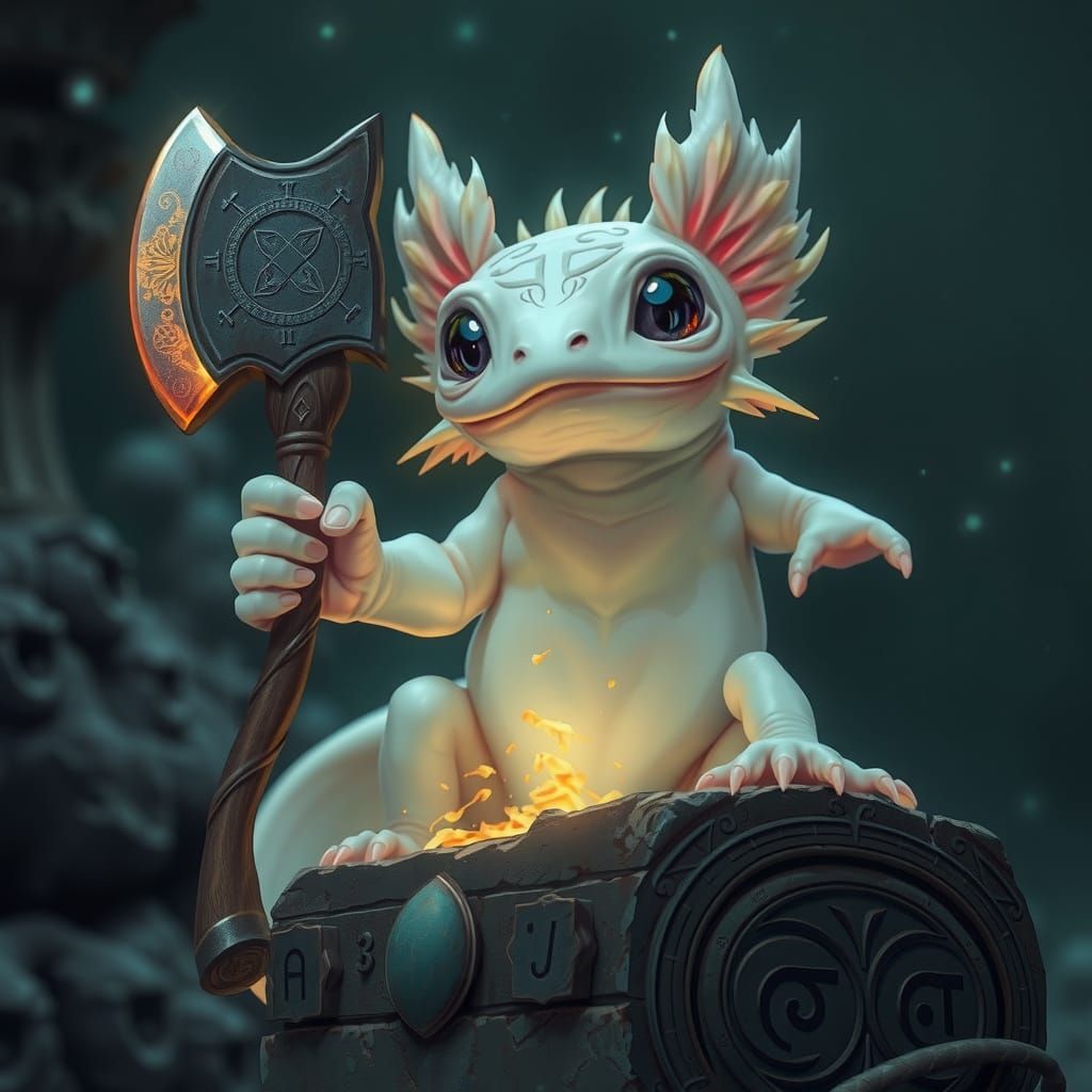 Ax-wielding Axolotl