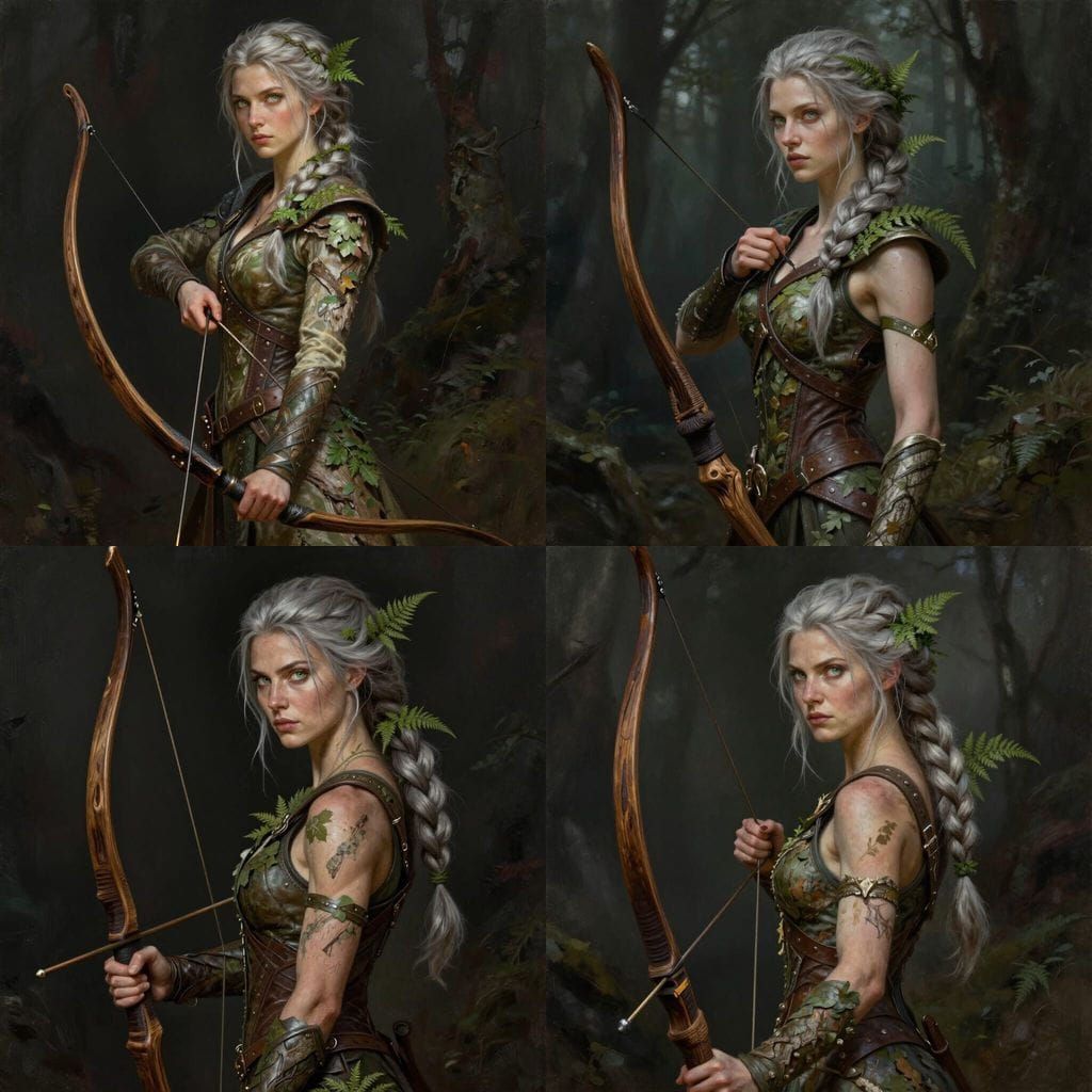 Fantasy Ranger Portrait in Painterly Style