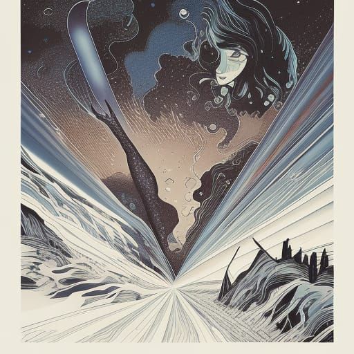 Surreal Journey into Night: Expressionist Art