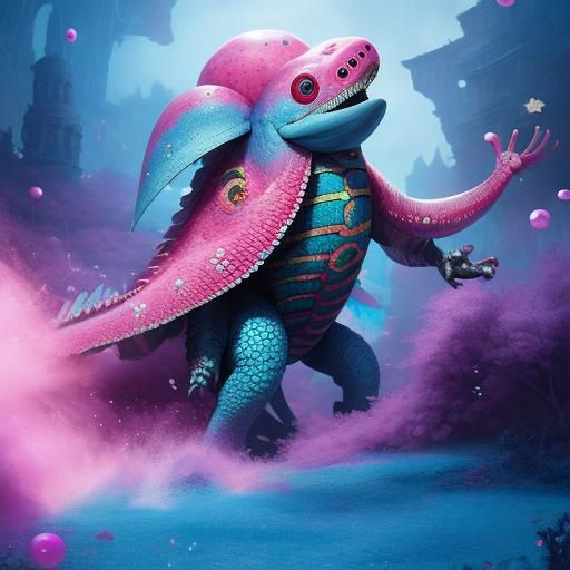 Bubblegum Fantasy Character in 8K Detail