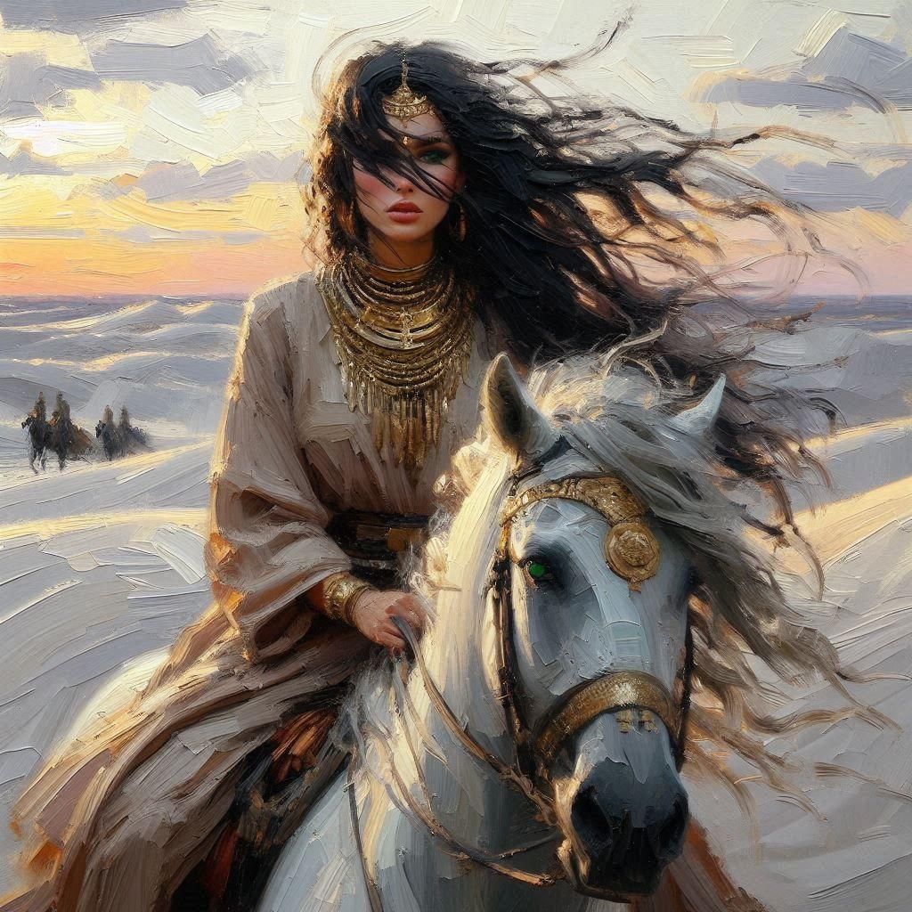 Desert Woman: AI Generated Image