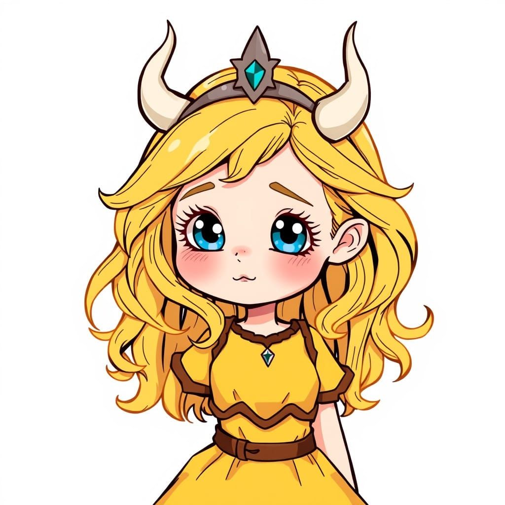 Norse Goddess of Forbidden Love in Whimsical Retro Comic Sty...