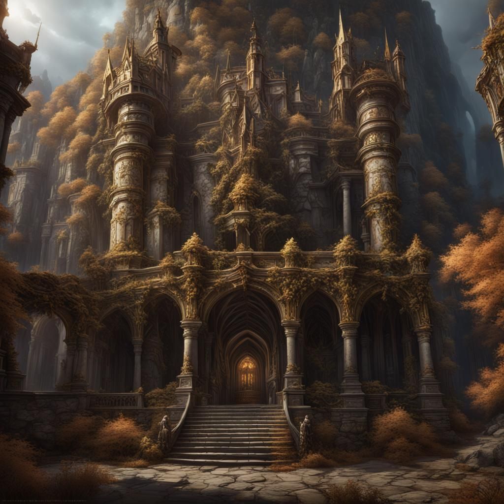 Fomorian King Bres: Detailed Matte Painting