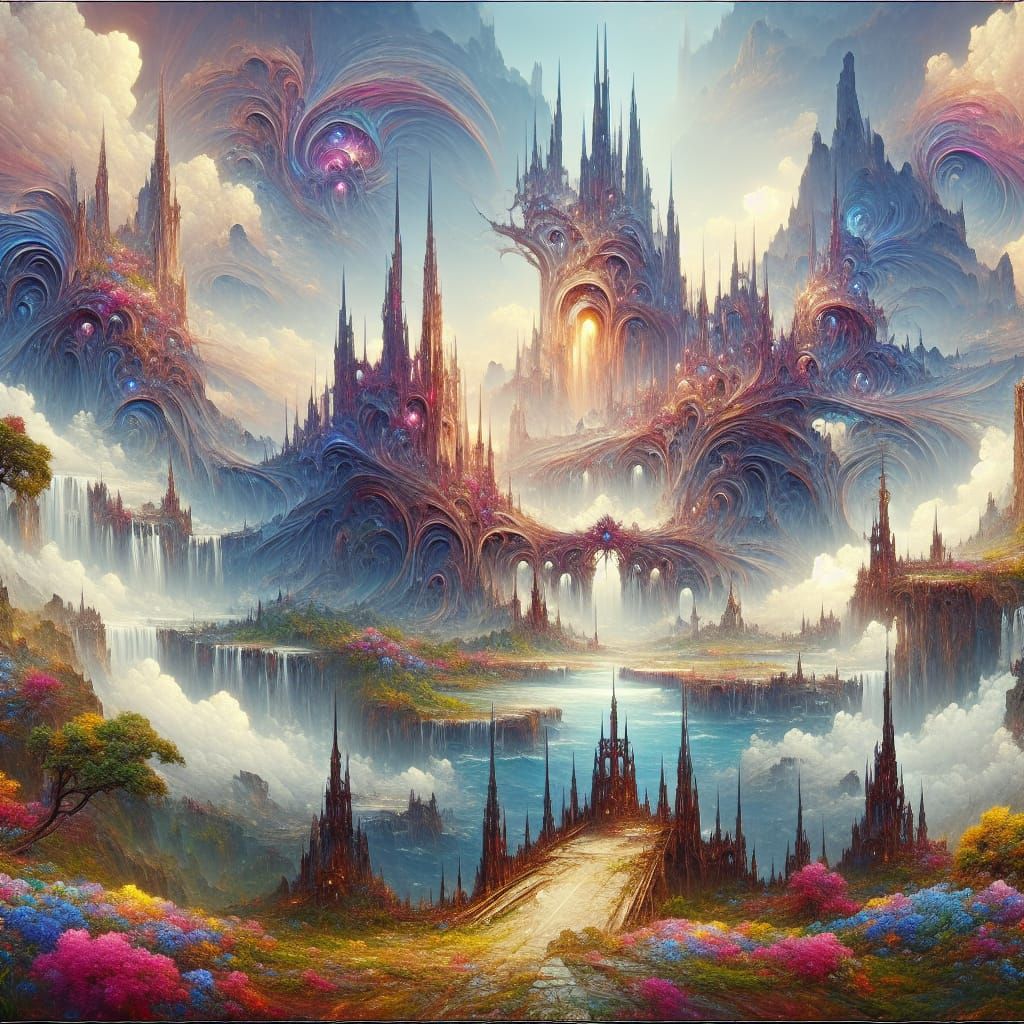 Fantastical Matte Painting with Exquisite Details