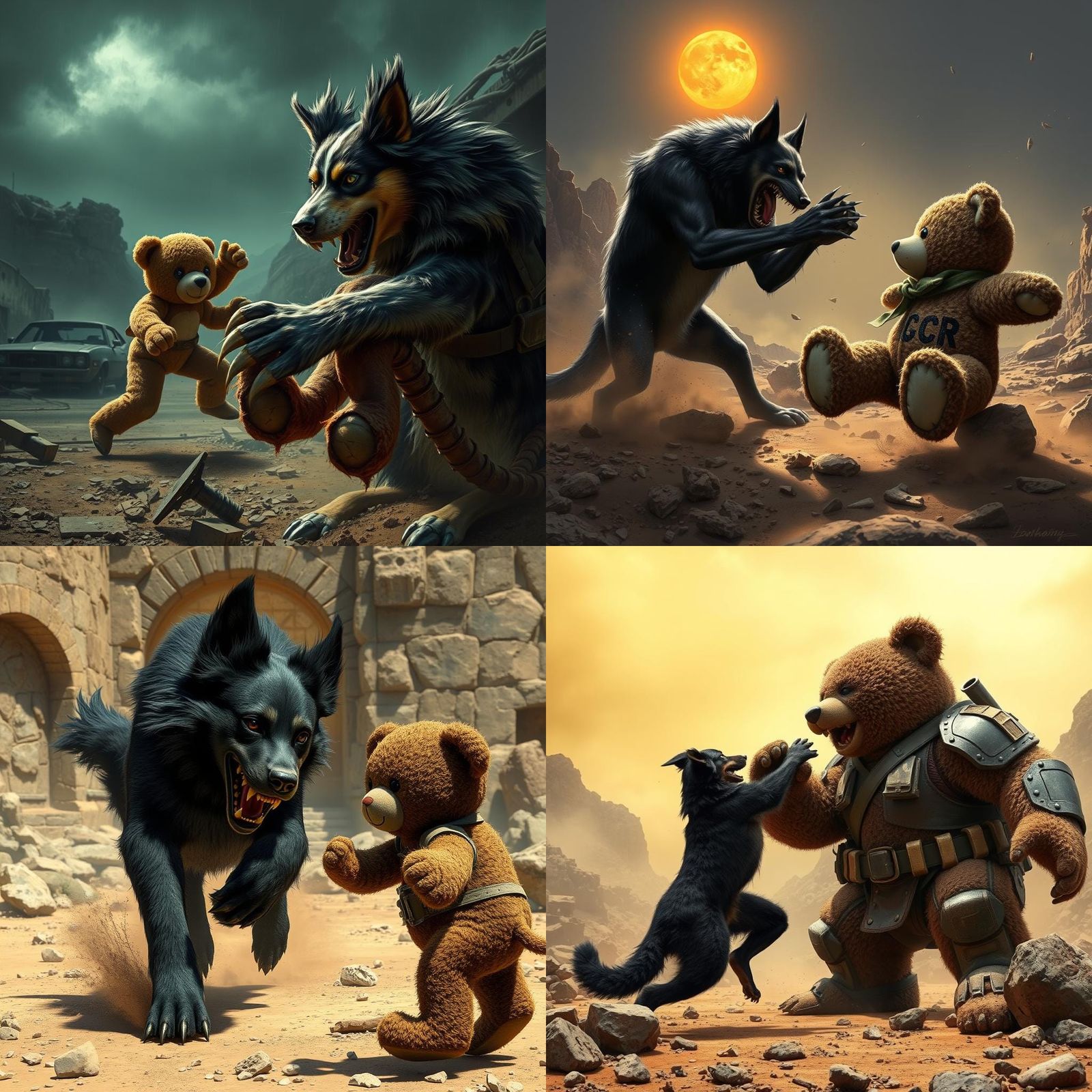 Fallout New Vegas: Deathclaw Dog Brawl