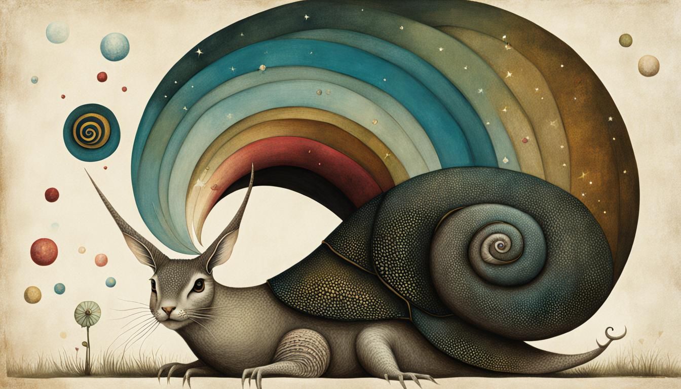 Mystical Snail Art Inspired by Grimley and Stein