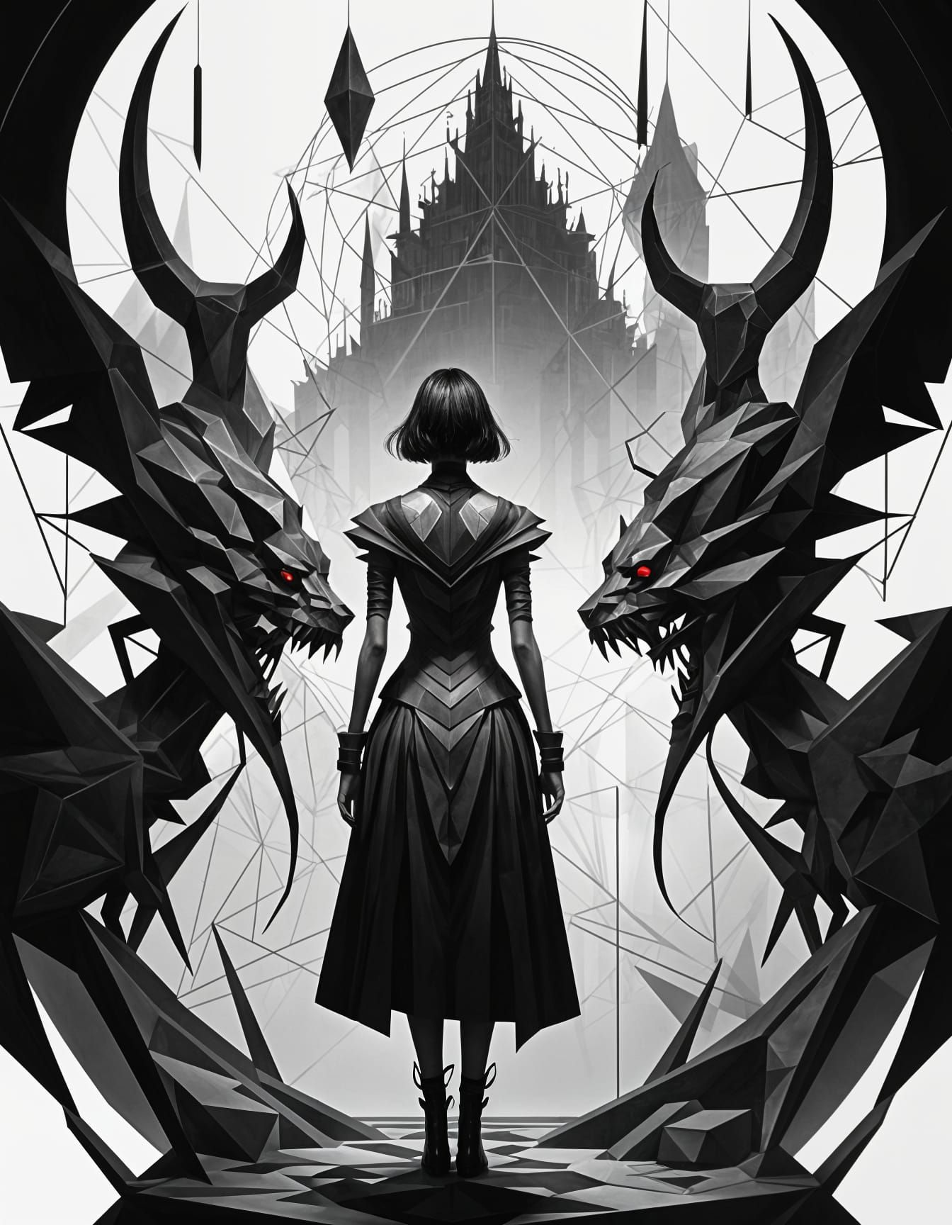 Surreal world of darkness demons