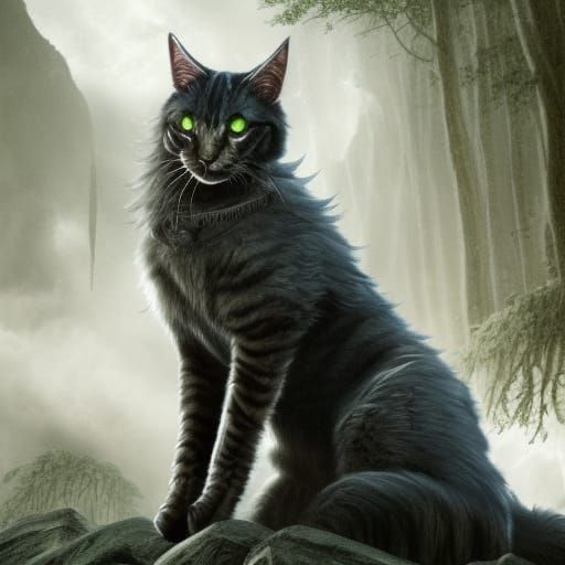 Epic Warrior Cats Digital Matte Painting