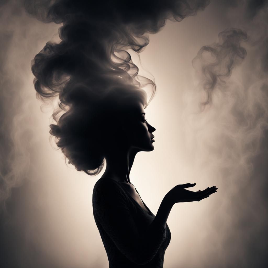 Smoky Silhouette: Hope and Resilience