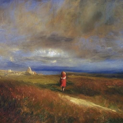 Mouse in Exile: A Vintage Impressionist Travel Poster