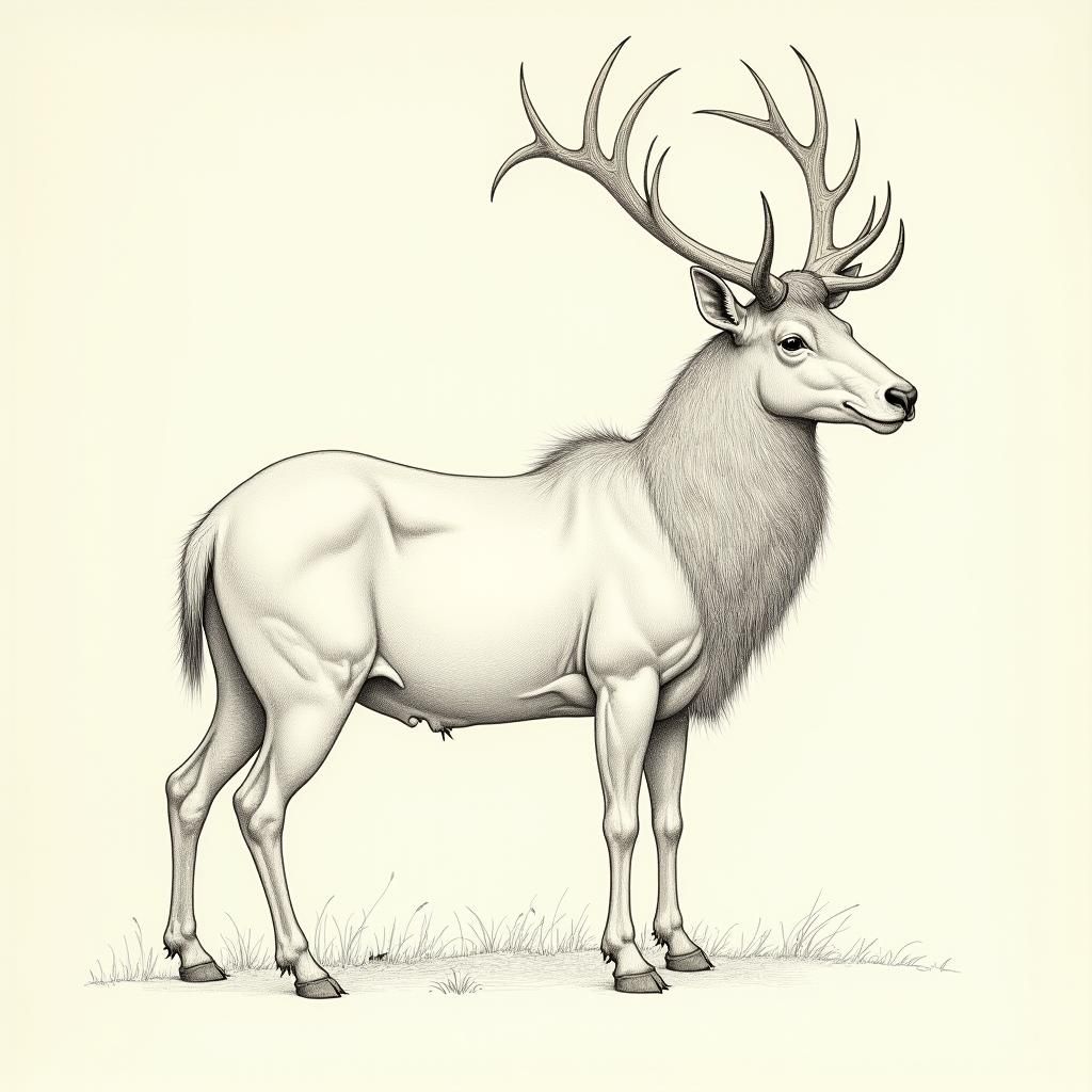 Majestic Animals in Intricate Outline Drawings