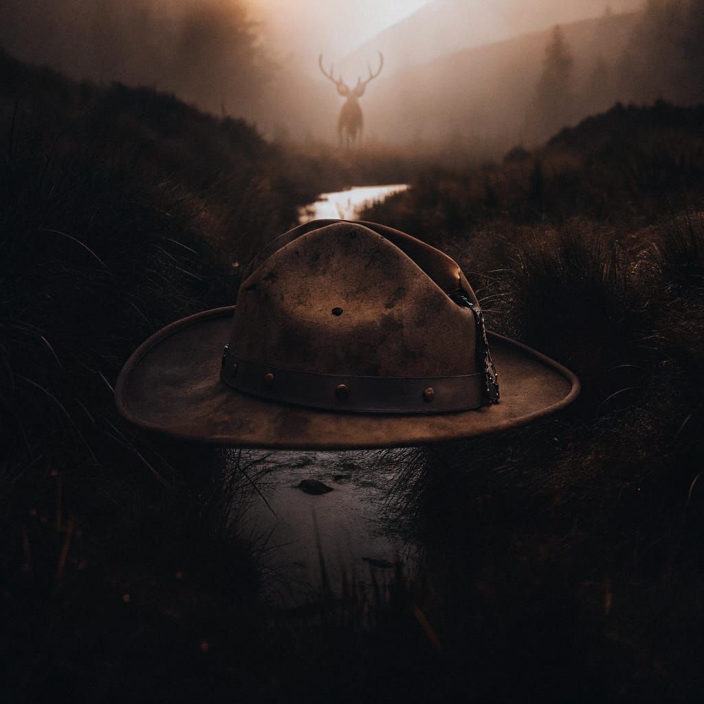 Scottish Highlands Deer Stalker Hat in Double Exposure